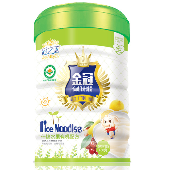 冠之蓝金冠什锦水果配方有机米粉450g