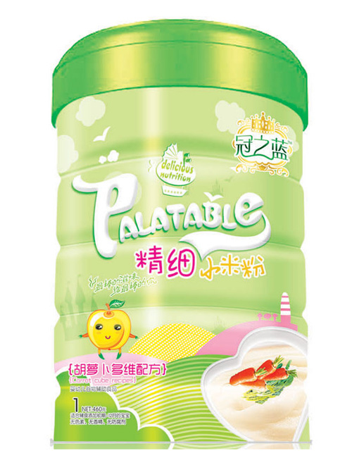 冠之蓝胡萝卜多维配方精细小米粉1段