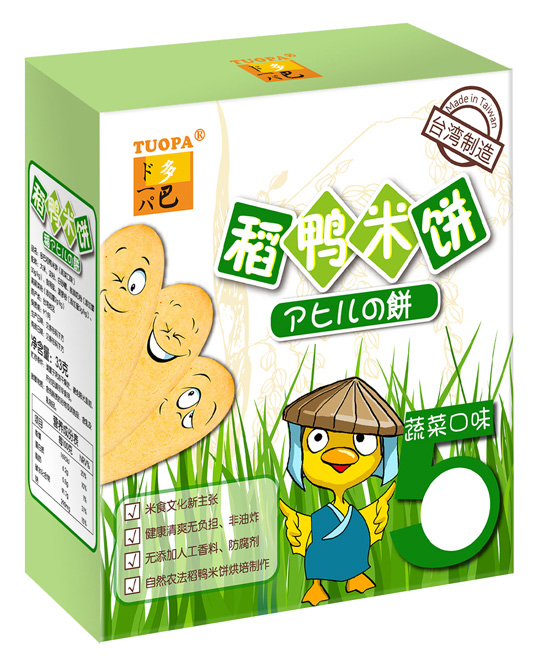 多巴稻鸭米饼蔬菜口味