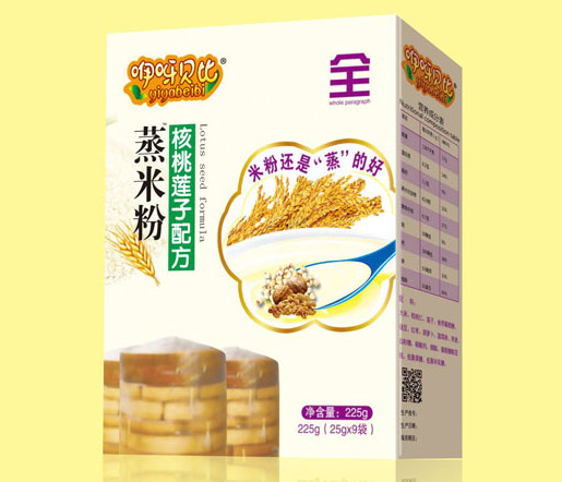 咿呀贝比核桃莲子配方蒸米粉全段