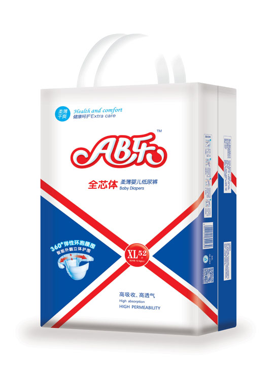 AB乐柔薄婴儿纸尿裤XL码52片
