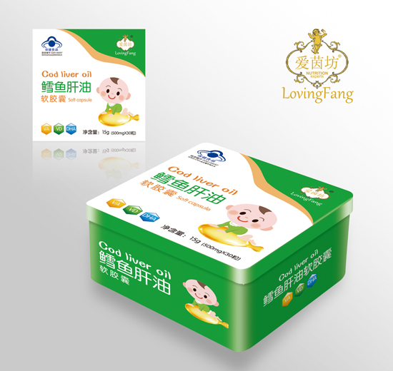 爱茵坊鳕鱼肝油软胶囊
