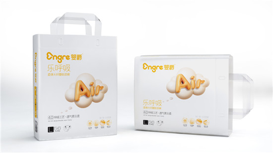 婴爵乐呼吸纸大环腰纸尿裤L56
