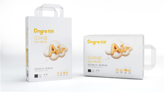 婴爵乐呼吸纸大环腰纸尿裤S72