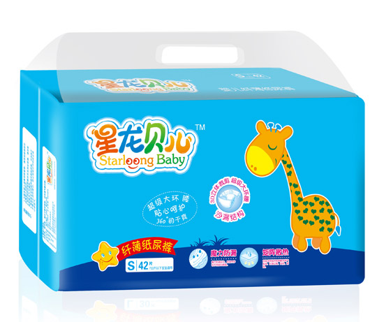 星龙贝儿纤薄纸尿裤S42片