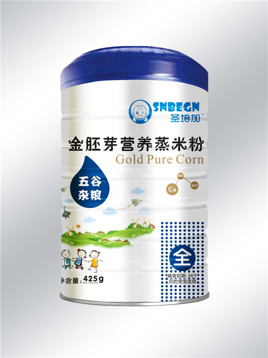 圣培加金胚芽营养蒸米粉五谷杂粮配方罐装