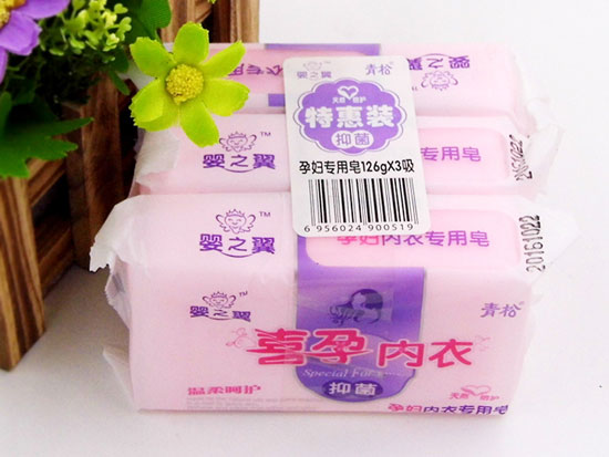 婴之翼孕妇洗衣皂126g×3吸