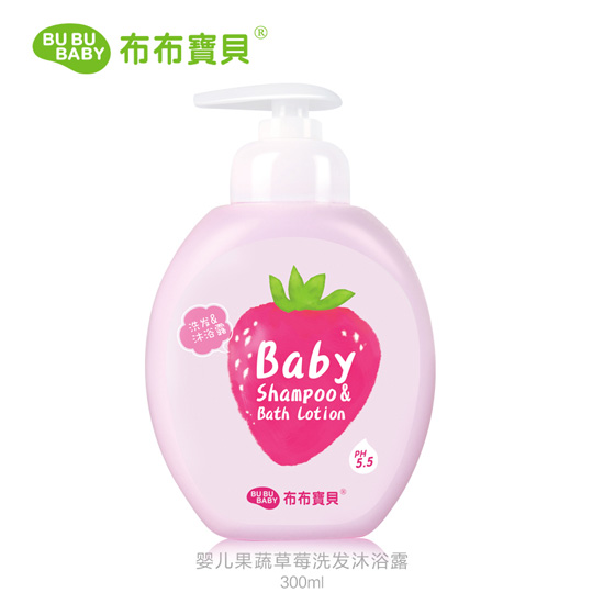 布布宝贝婴儿草莓发沐浴露300ML