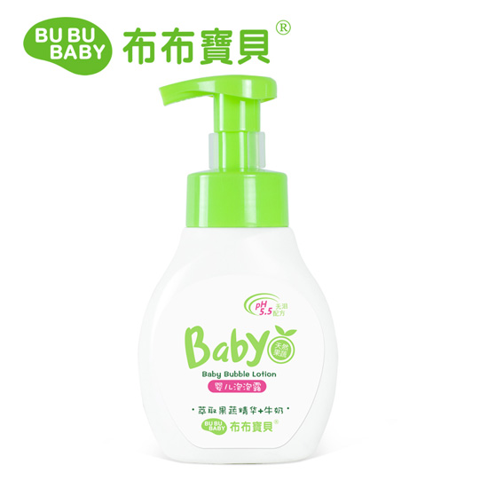 布布宝贝婴儿果蔬洗发沐浴泡泡露320ml
