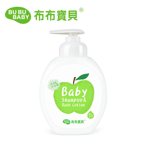 布布宝贝婴儿苹果洗发沐浴露300ml
