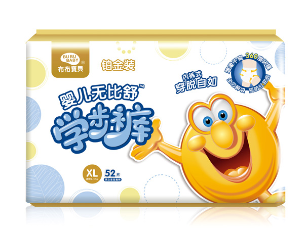 布布宝贝铂金装婴儿学步裤XL横向