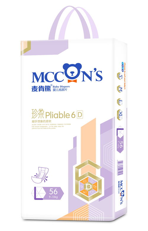 麦肯熊珍柔婴儿纸尿片L56片