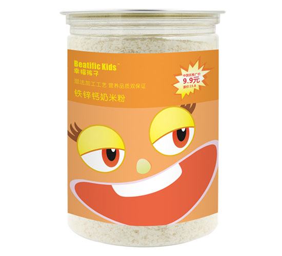幸福孩子钙铁锌奶米粉