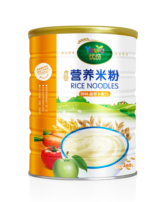 优伢金装DHA胡萝卜营养米粉
