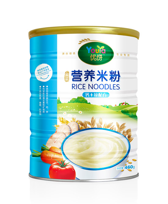 优伢金装钙+锌营养米粉