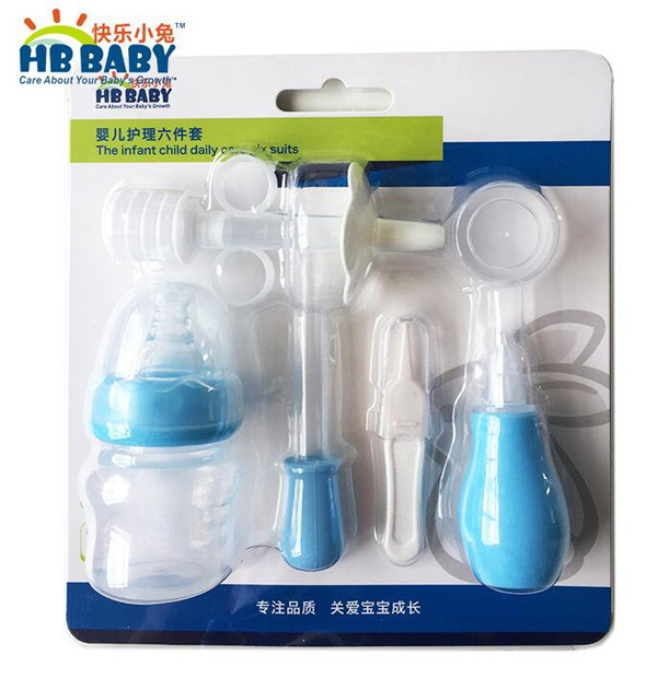 快乐小兔婴儿喂药器护理六件套装