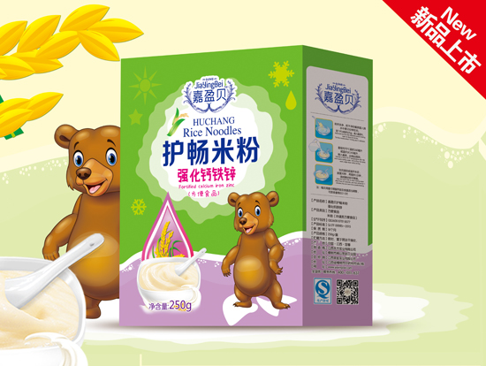 嘉盈贝强化钙铁锌护畅米粉盒装