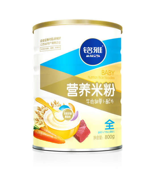 铭雅牛肉胡萝卜营养米粉800克