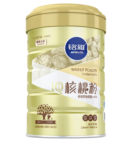 铭雅核桃粉（婴幼儿装）400克听装