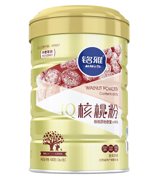 铭雅中老年核桃粉听装
