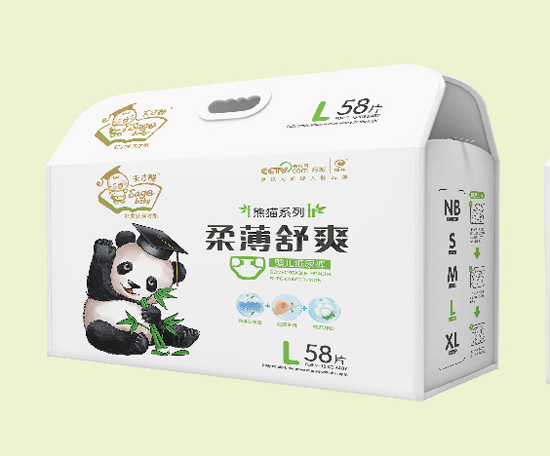 天才酷柔薄舒爽婴儿纸尿片L58片