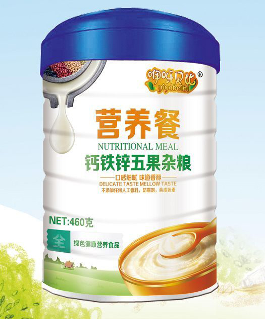 咿呀贝比钙铁锌五果杂粮营养餐