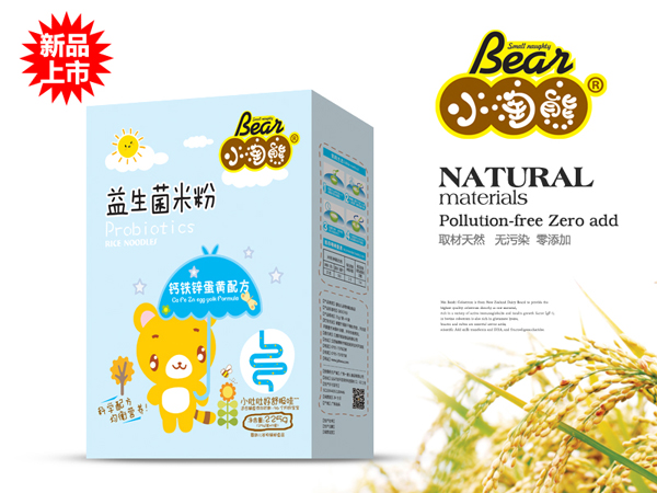 小淘熊钙铁锌蛋黄益生菌米粉