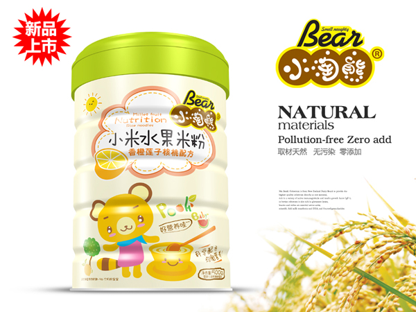 小淘熊香橙莲子核桃小米水果米粉