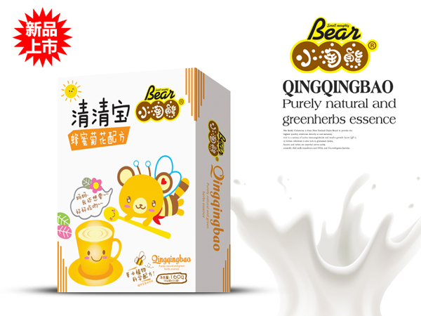小淘熊蜂蜜菊花清清宝