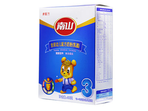 南山金装幼儿配方奶粉盒3段
