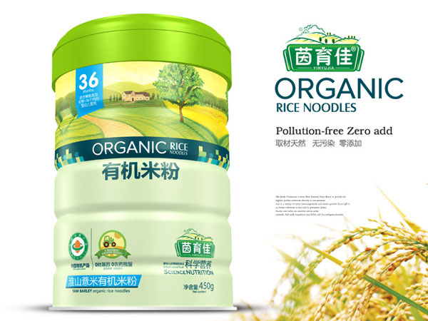 茵育佳淮山薏米有机米粉铁听