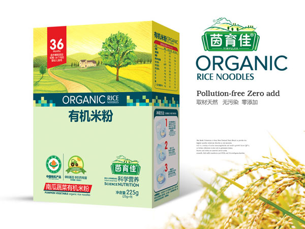 茵育佳南瓜蔬菜有机米粉盒装