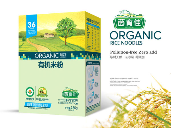 茵育佳益生菌有机米粉盒装