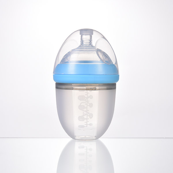 优嗳5安广口全硅胶奶瓶(160ml)
