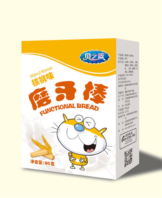 贝之篮核桃味磨牙棒盒装