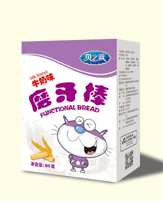 贝之篮牛奶味磨牙棒盒装