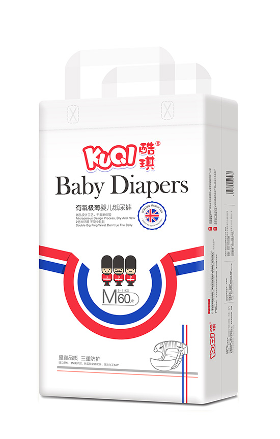 酷琪有氧极薄婴儿纸尿裤M60
