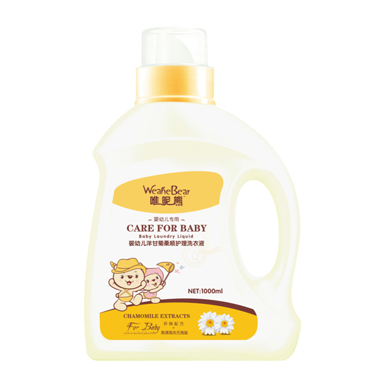 唯昵熊婴幼儿洋甘菊柔顺护理洗衣液1000ml