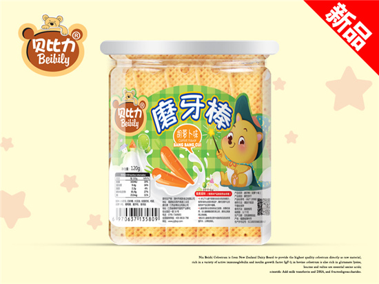 贝比力磨牙棒胡萝卜味