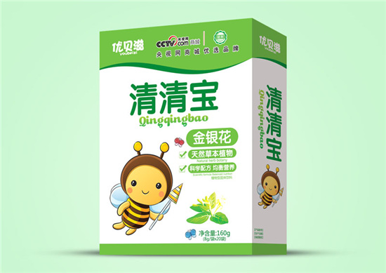 优贝滋金银花清清宝盒装
