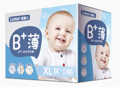 诺美儿B+薄拉拉裤XL104片