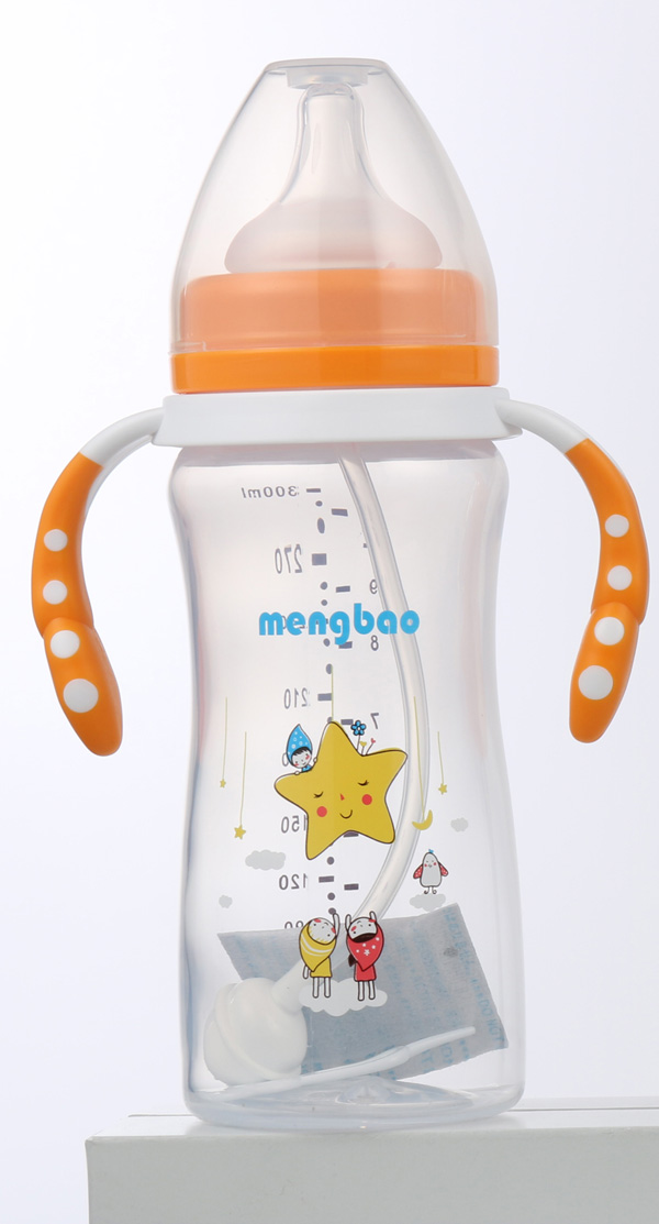盟宝小蛮腰高透PP奶瓶300ml-橙色.jpg