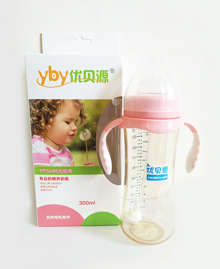 优贝源粉色PPSU时尚奶瓶300ml.jpg