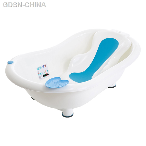 青蛙嘟迪测温包胶躺板浴盆蓝白.jpg