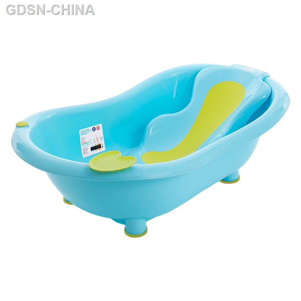 青蛙嘟迪测温包胶躺板浴盆蓝绿.jpg
