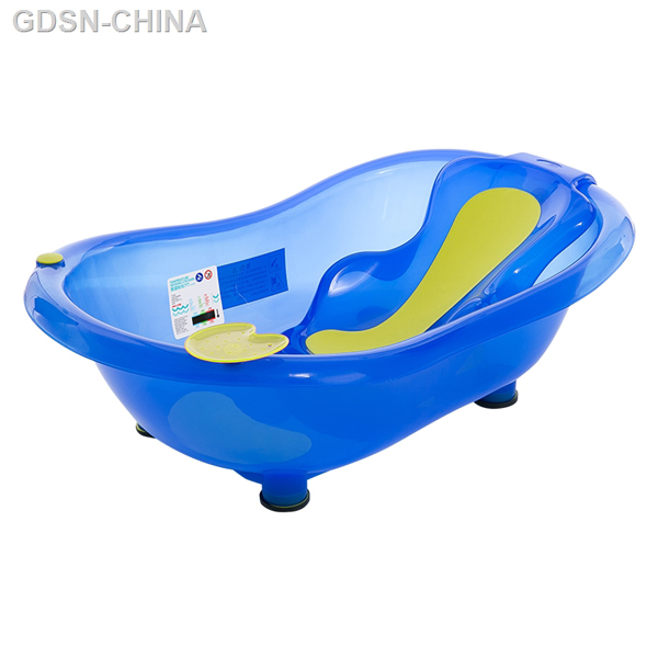 青蛙嘟迪测温包胶躺板浴盆透明蓝.jpg