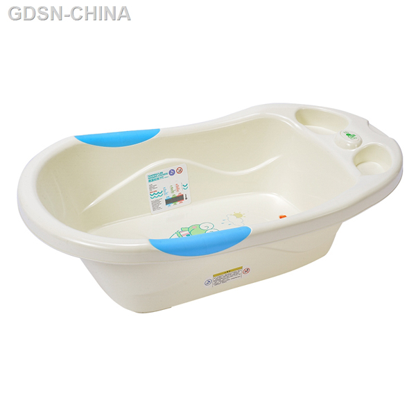 青蛙嘟迪加厚感温梨形浴盆蓝色.jpg
