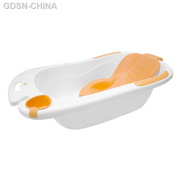 青蛙嘟迪心语舒适躺板浴盆橙白.jpg