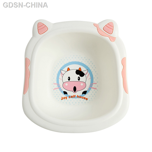 青蛙嘟迪可爱奶牛脸盆粉色（小号）.jpg
