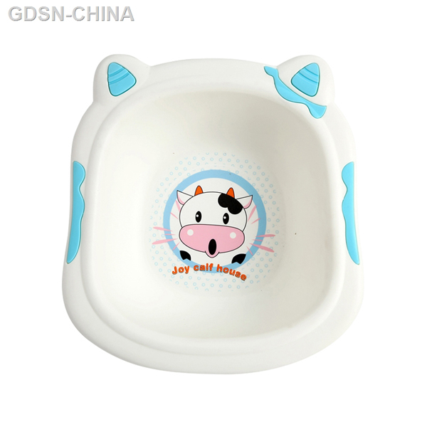 青蛙嘟迪可爱奶牛脸盆蓝色（小号）.jpg